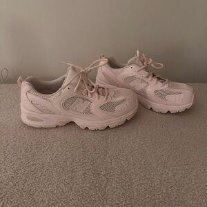 New Balance 530 Sneakers Cream Pink Mesh Retro Running Shoes Women’s Size 6